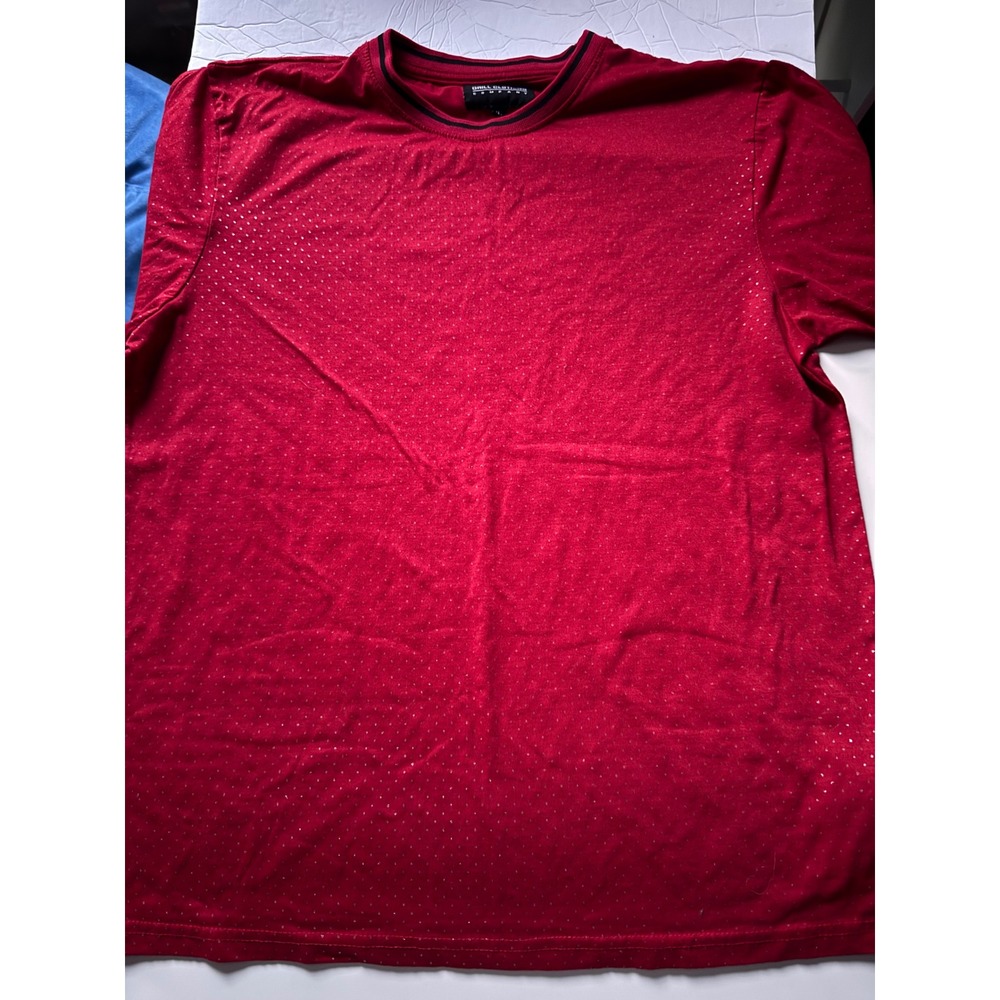 Drill Clothing Company Mens Red Micro Dot Short Sleeve T-Shirt XL RN 123827